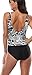 Attraco Womens Halter Neck One Piece Swimwear Floral High Cut Push Up Swimsuit