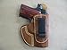 Sig Sauer 938, P938 9mm IWB In The Waist Band Leather Concealed Carry Holster CCW TAN RH
