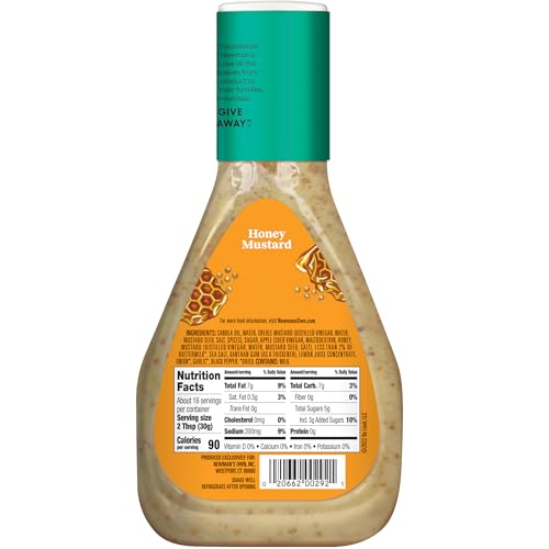 NEWMAN’S OWN HONEY MUSTARD SALAD DRESSING, 16 OZ