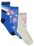 Peppa Pig Boys' George Pig Socks Pack of 3 Size 13/2