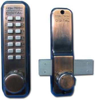 Amazon タイコー ハイテックデジタルドアロック 5100面付錠ロングラッチタイプ Gbブロンズ色 ドア用金物