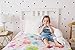 Modern Maxwell Wall Art Decals for Girls Boys Nursery, Bedroom, Living Room “London” Black Dot Room Sticker 168 Pieces