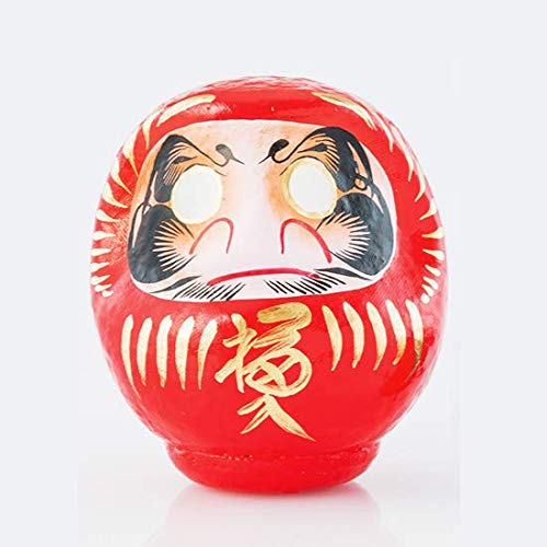 Yoshida Daruma 12cm Daruma Hanging Ornament, Made of Paper, Red, Good Luck, New Year