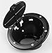 WYYINLI Gas fuel tank Cap Cover Black Fuel Tank Door Filler Gas Lid For Jeep Wrangler JK & Unlimited 2007-2018 2/4 Door (Silver)