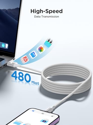 Aioneus iPhone Charger Cable 1M [MFi Certified] Lightning Cable,Fast Charger iPhone Cable USB A to Lightning Cord Compatible with iPhone 14 13 12 11 Pro Max Mini XS XR X 8 7 Plus 6 Series,iPad,AirPod