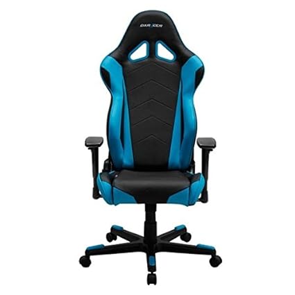DXRacer Gaming Stuhl, OH/RE0/NB, R-Serie, schwarz-blau, das Original von DX Racer