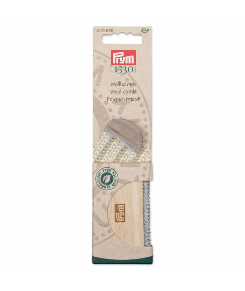 Prym Wool Comb Wood, Blue, One Size