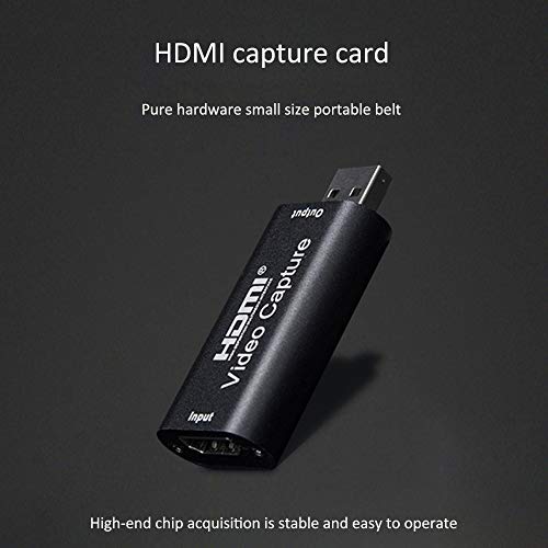 Capturadora Video, Tarjeta De Captura De Audio De VíDeo Hdmi A Usb 2.0，1080P Hd，Para EdicióN De Video/Juegos/Webcasting/Streaming/Video Live GrabacióN