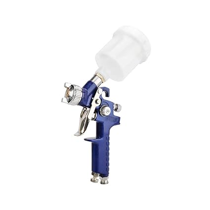 wyxhkj 0,8 mm Mini HVLP Air Paint Sprayer Autoreparatur Werkzeug Detail Lackierlack nacharbeiten (Blau)