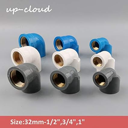 Kammas 2 Stuck Pvc 32 Mm 1 2 3 4 1 Zoll Anschluss Gartenbewasserung Armaturen 1 2 3 4 1 Messing Gewinde L Typ Adapter Fur Pvc Wasserrohr 32mm 1 Inch Grey Amazon De Garten