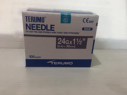 Dispensing Needles 24Gx1.5" (0.55x38mm) Sterile Luer Lock, Individual Packged Qty: 1 Box of 100 each