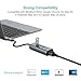 QacQoc USB C to Ethernet Hub,Type C Gigabit Network Adapter with 3 USB 3.0, Aluminum Portable Data Hub Compatible with MacBook Pro 2016, ChromeBook, XPS and More (GN32L Grey)