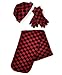 Women's Winter Fleece Winter Set-Polyester Fleece Hat, Gloves, and Scarf Set for Cold Weather