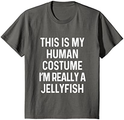 Kids Funny Jellyfish Costume Shirt Halloween Men Women Kids 4 Asphalt