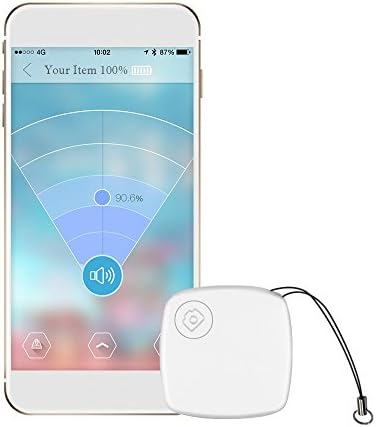 Milostar Key Finder, Phone Finder, Item Finder, Bluetooth 4.0 /Anti Lost Alarm with APP for IOS 7.0/Andriod 4.3 and above.(White)
