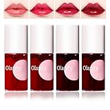 4Colors Lip Tint Stain Set,Matte Velvet Lip Tint