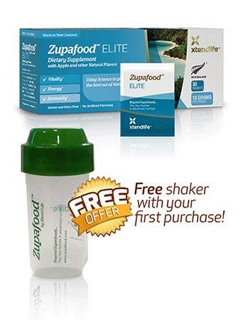 Xtend-Life Zupafood Elite Daily Supplement Superfood with Natural Green Apple Flavor, Hydrate, Increased Libido, and Healthier-Looking Skin, Free Shaker, 30 Sachets Xtend-Life Zupafood Elite Daily Supplement Superfood with Natural Green Apple Flavor, Hydrate, Increased Libido, and Healthier-Looking Skin, Free Shaker, 30 Sachets