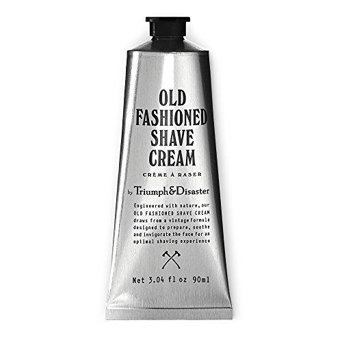 Triumph & Disaster Old Fashioned Shave Cream - 90ml Tube (Gives 90+ Shaves) - with Organic Compounds Coconut Oil Extracts & Active Agents to Deliver a Smooth Close & Comfortable Wet Shave