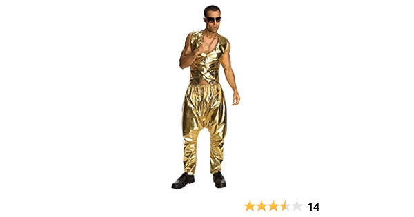 Gold MC Hammer Parachute Pants 