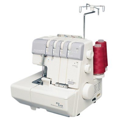 Janome MyLock 634D Overlock Serger, with Self Threading Lower Looper, Differential Feed, 2 needle, 2/3/4 Thread Overlock Stitching with FREE BONUS PACKAGE!