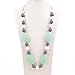 Consider It Maid Silicone Teething Necklace for Mom to Wear - FREE E-BOOK - BPA FREE and FDA Approved - Utopia (White/Grey/Mint)