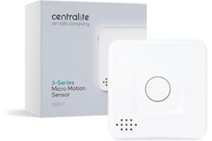 Centralite by Ezlo Micro Motion Sensor - Home Automation and Security - Lighting Scenes, Security Alarm, Alerts upon Motion Detection - Zigbee