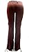 Blue Pointe Jeans Juniors Womens Stretch Multi Pockets Cargo Pants (0/1, Brown 3054ES)