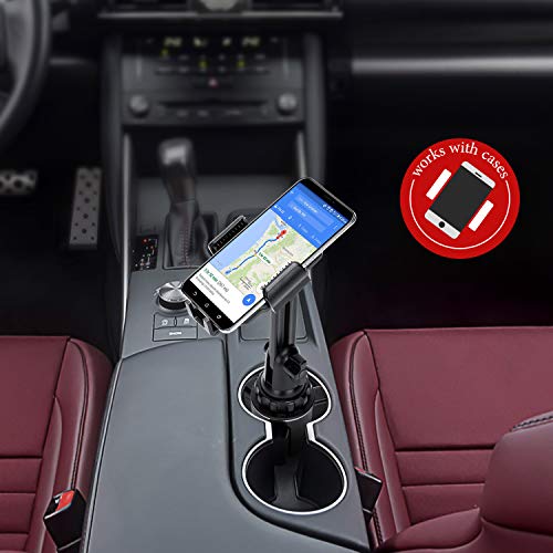 image for LEXSO Car Cup Holder Phone Mount,Cup Holder Cradle Car Mount for Cell 