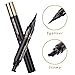 Double-Sided Winged Liquid Eyeliner Stamp by Tatyana Naturals (10mm, Matte Black) Smudge-Proof, Waterproof, Create Perfectly Identical Wings for Your Cat Eye Makeup