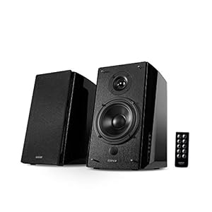 Edifier R2000DB Powered Bluetooth Bookshelf Speakers – Near-Field Studio Monitors – Optical Input – 120 Watts RMS…