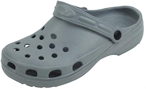 New Men's Grey Garden Shoes Clog Sandals Size 11