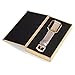 SWEES Leather Bands Compatible with Fitbit Blaze Smart Watch, Genuine Leather Replacement Band with Metal Frame Small & Large for Women Men, Champagne Gold, Rose Gold, Black, Brown, White, Grey, Beige