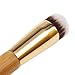 Fashion Base® Professional Double-Sided Eco-friendly Bamboo Handle Face & Body Flat and Angled Foundation Concealer Contour Buffing Brush