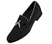 Amali Heath - Mens Dress Shoes with Gunmetal Horn Tassels with Luxurious Velvet - Formal Loafers for Men - The Original Smoking Men Slip-On