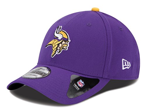 New Era NFL Minnesota Vikings Team Classic 39THIRTY Stretch Fit Cap, Small/Medium, Purple