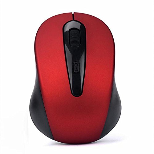 Bolayu 2.4GHz USB Receiver Pro Gamer Wireless Gaming Mouse For PC Laptop Desktop (Red)