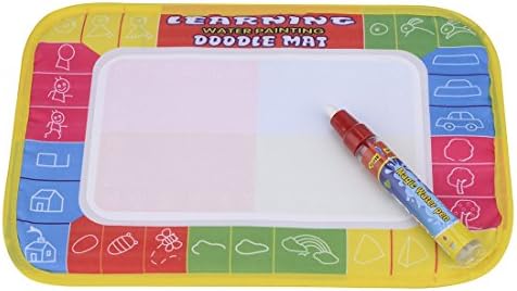 Kids Doodle Mat – Paint without mess – Portable mat – Doodle Pad + Magic Pen – No harmful chemicals – Educational and advantageous toy for kids – Paint with water – 11.4” x 7.5”