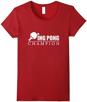 Women's Ping Pong Champion Shirt Medium Cranberry