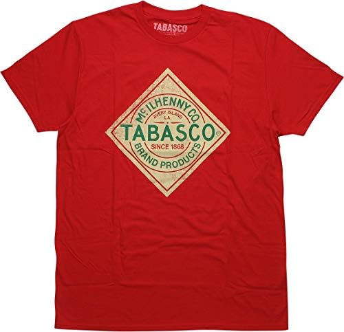Tabasco Hot Sauce Logo T-Shirt Vintage Red