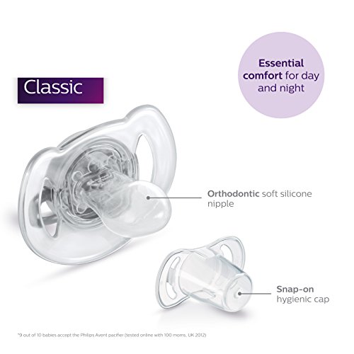 Philips AVENT BPA Free Translucent Pacifier, 618 Months, 2Pack