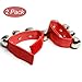 Coolrunner 2pcs/4pcs Band Wrist Bells Christmas Musical Tambourine Wrist Shaking Jingle Bells Percussion Orchestra Rattles Toy for Kids (2)