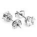 Charisma Stainless Steel Earrings Huggie Hoop Earrings for Men Ear Piercings 3 Pairs (Silver/Steel/Black)