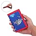RFID Blocking Wallet for Kids/Slim Cartoon Wallet with Zippered Pocket/Trifold Canvas Outdoor Sports Wallet (Shark)