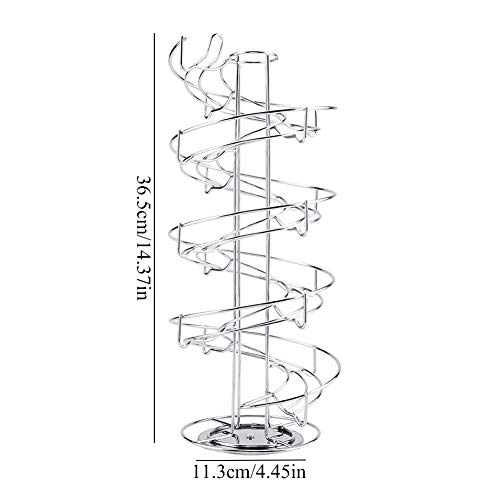 image for fosa Coffee Capsule Holder with 30pcs Pods Storage Rack, Metal Spiral 