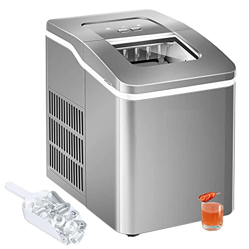 MAT EXPERT Countertop Ice Maker Machine, 26LBS/24H, 9 Cubes in 8 Min