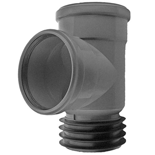 Universal Steckabzweig 87,5 Grad für HT KG Ton SML Rohr mit innen 99-105mm Airfit | Muffe DN 50 bis 110 WUNSCHGRÖSSE…