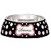 Loving Pets Princess Polka Dot Milano Bowl for Dogs and Cats, Small