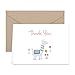 Paper Frenzy Llama Thank You Note Cards and Kraft Envelopes - 25 pack