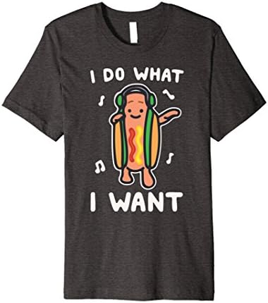 Mens Cool Dancing Hot dog Filter T Shirt  2XL Dark Heather