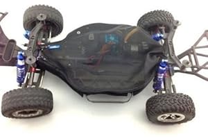 EPTNNASO Dustproof Rock Snow Dirt Resist Guard Chassis Cover-1SET Black for Traxxas Slash 4X4 (Non-LCG)